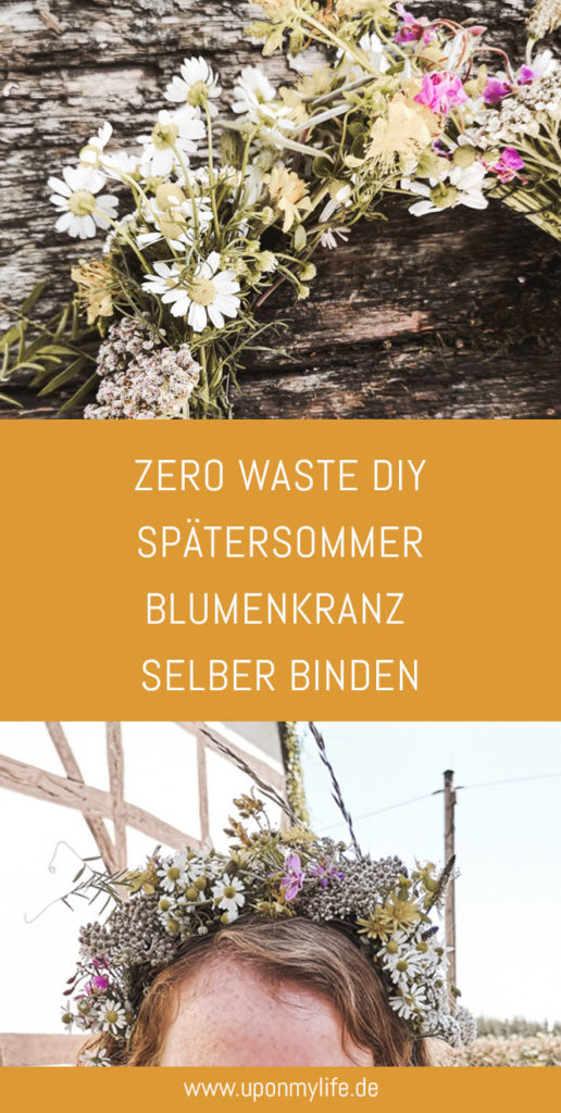 Zero Waste DIY Spätsommerlicher Blumenkranz selber binden
