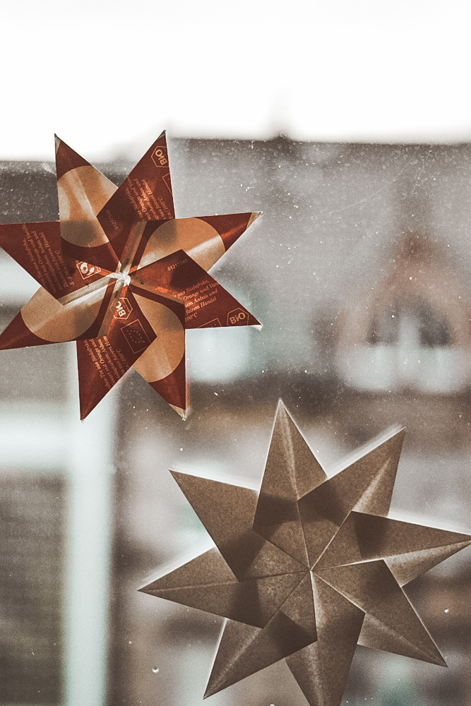 DIY Papiersterne basteln: Weihnachtliche Sterne aus Papier - einfache Anfänger-Anleitung zum schnell Nachbasteln, gelingsicher, für Advent