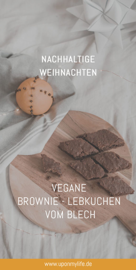 Schnelle Vegane Brownie - Lebkuchen vom Blech