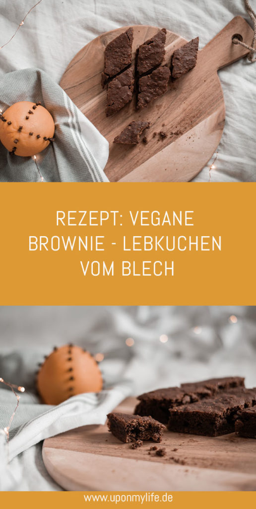 Schnelle Vegane Brownie - Lebkuchen vom Blech