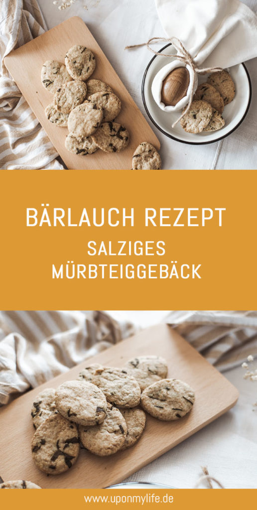 Bärlauch Rezept: Salziges Mürbteiggebäck ist der nachhaltige DIY Snack fürs Brunch-Buffet - einfach, unverpackt, nachhaltig, saisonal, regional & bio #bärlauch #rezept #snack