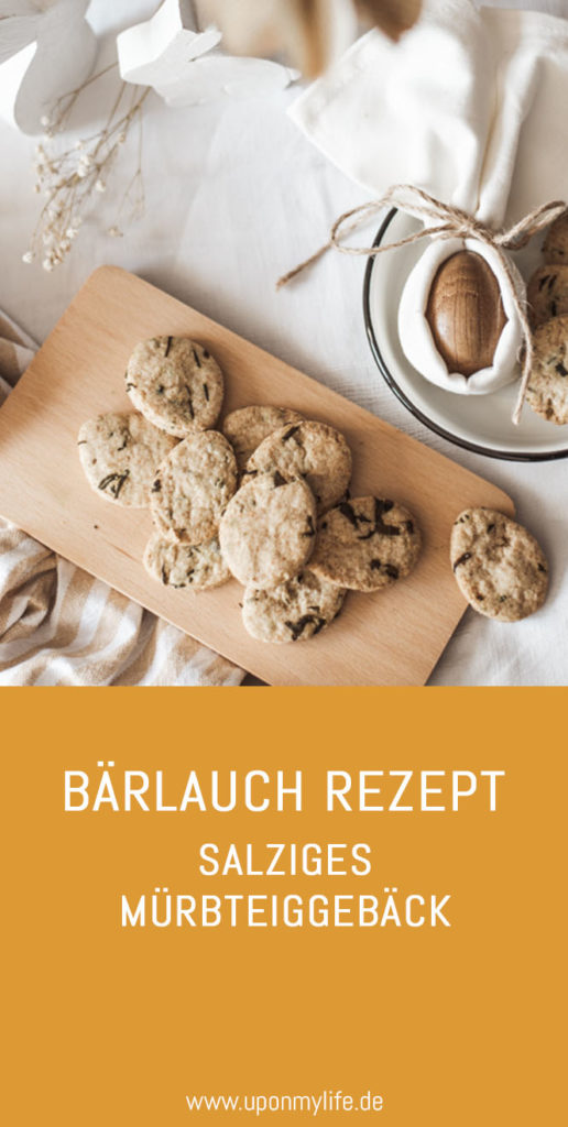 Bärlauch Rezept: Salziges Mürbteiggebäck ist der nachhaltige DIY Snack fürs Brunch-Buffet - einfach, unverpackt, nachhaltig, saisonal, regional & bio #bärlauch #rezept #snack