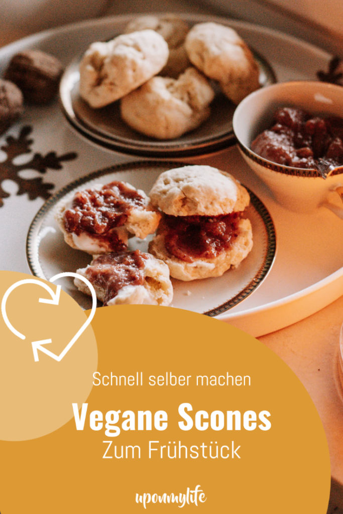 Veganes Rezept: Scones zum Frühstück in den Ferien - schnelles Rezept für leckere vegane Brötchen zum Frühstück