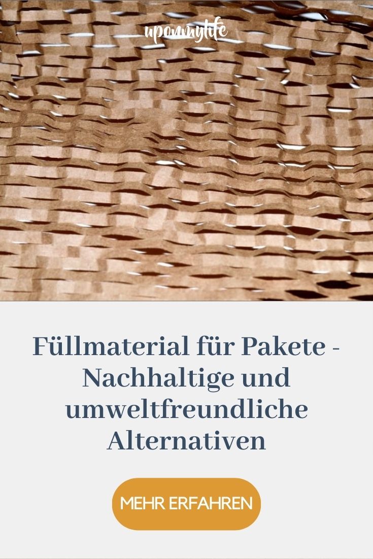 Innovatives Füllmaterial für Pakete: nachhaltige und umweltfreundliche Alternativen im Versand. Verpackungsmaterial aus Wellpappe, Maisstärke, Altpapier, ...