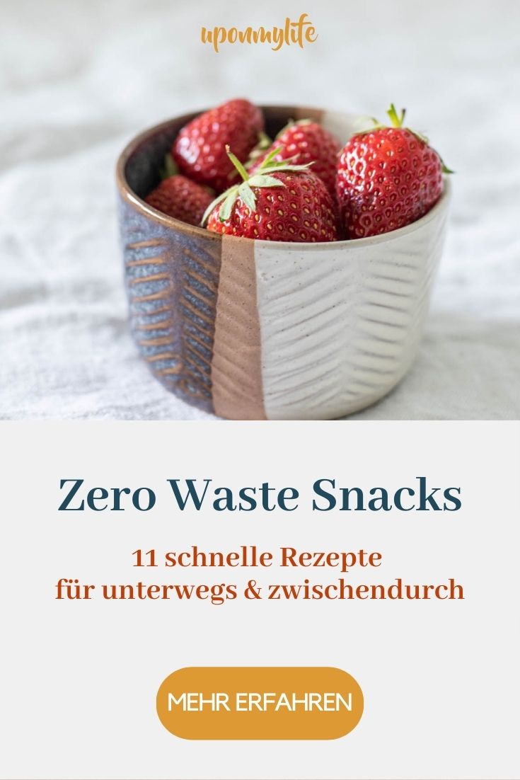 Leckere Rezept-Ideen für gesunde und nachhaltige Snacks ohne unnötigen Müll. Ideal für unterwegs und zwischendurch, komplett Zero Waste