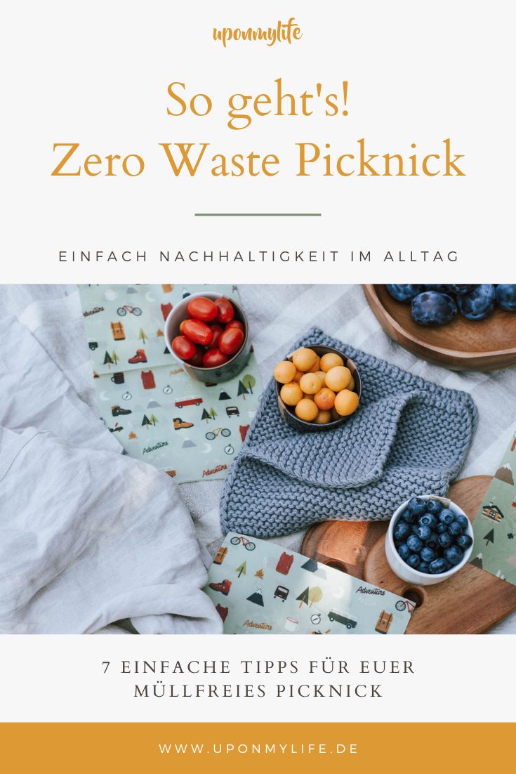 7 Zero Waste Picknick - Tipps! Damit gelingt euer nachhaltiges Picknick müllfrei und plastikfrei mit viel Spaß + einfache, vegane Rezept-Idee #zerowaste #picknick #vesper