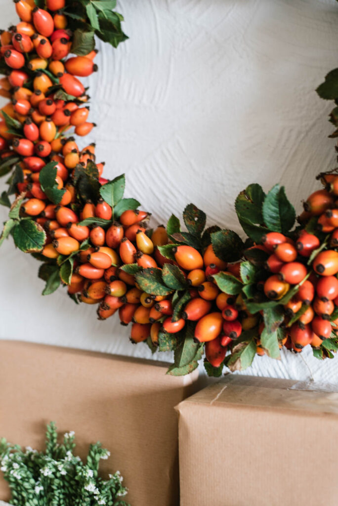 DIY Kranz aus Hagebutten selber binden - Uponmylife DIY Kranz aus Hagebutten selber binden - Uponmylife