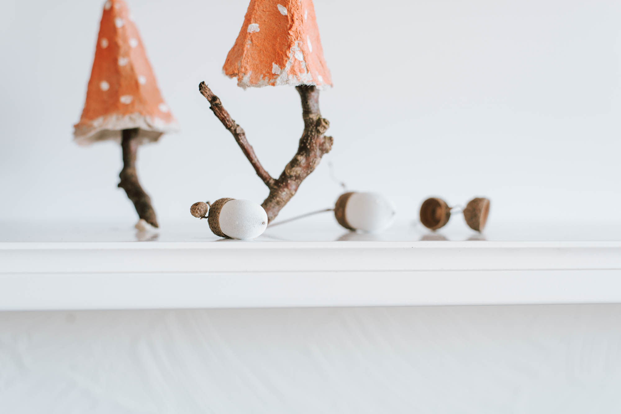DIY Eicheln bemalen: Schöne Herbstdeko einfach selbermachen - DIY Idee für Kinder. Nachhaltige Deko aus Naturmaterialien zum dekorieren