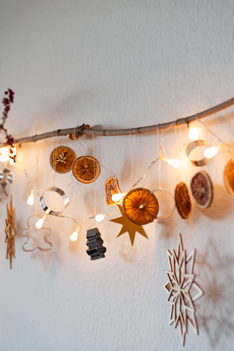 Ast Weihnachtlich Dekorieren Nachhaltige DIY Deko Idee