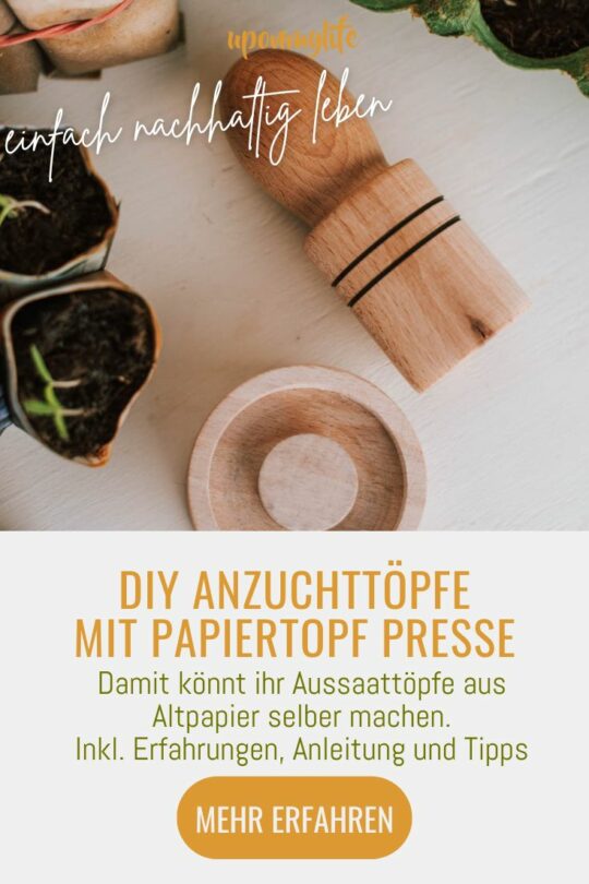 Papiertopf Presse Aussaattöpfe selber machen Anleitung & Tipps