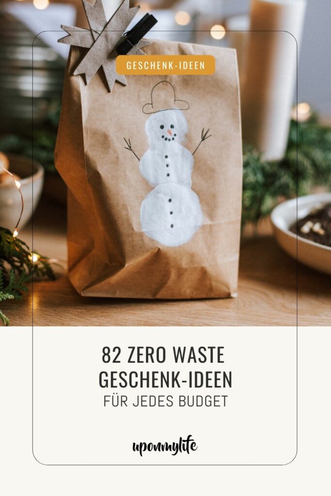 82 Zero Waste Geschenk-Ideen für jedes Budget, damit du jetzt schon mit der Planung für deine Weihnachtsgeschenke beginnen kannst. #geschenkidee #zerowaste #geschenke