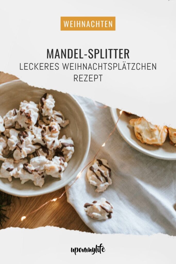 Mandel-Splitter: Weihnachtliches Rezept für leckere Plätzchen mit karamelisierten Mandeln. Einfach, schnell und gelingsicher für Anfänger!